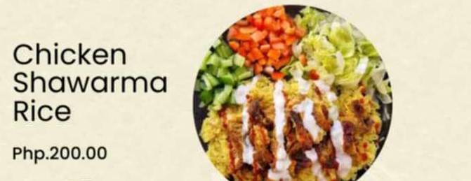 CHICKEN SHAWARMA RICE