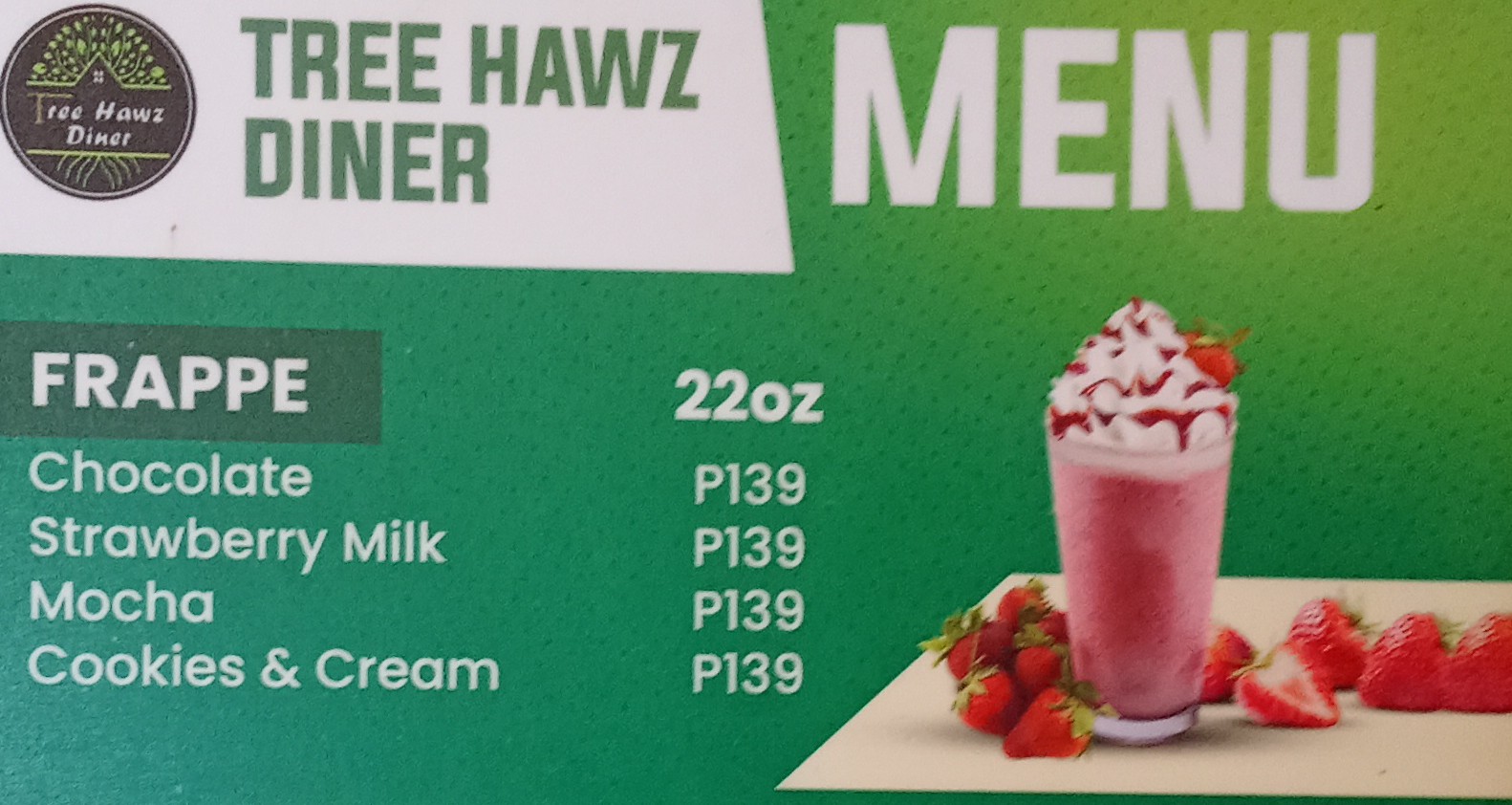 TREE HAWZ DINER/FRAPPE 22oz